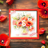 
              Katy Sue - Die Cut Decoupage – Poppies in Vase
            