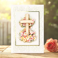 
              Katy Sue - 3D Die Cut Decoupage – Wooden Cross & Roses
            