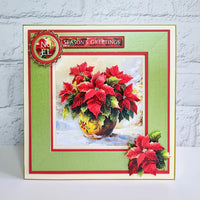 
              Katy Sue - 3D Die Cut Decoupage – Potted Poinsettia
            