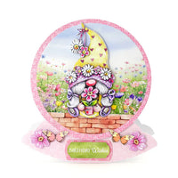 
              Katy Sue - 3D Die Cut Decoupage –  Garden Gnomes with Plant Pots
            