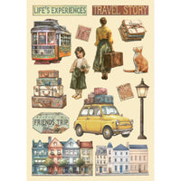 
              STAMPERIA - Art of Travelling - Colored Wooden Shape A5
            