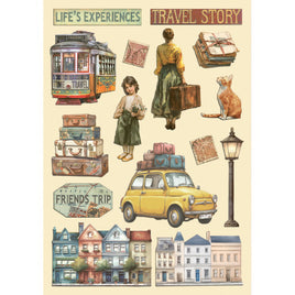 STAMPERIA - Art of Travelling - Colored Wooden Shape A5