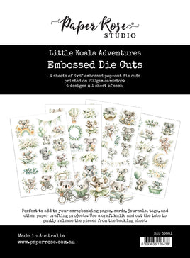 Paper Rose - Little Koala Adventures 6 x 8" Embossed Die Cuts 36661