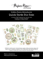 Paper Rose - Little Koala Adventures 6x8" Quick Cards Die Cuts 36697