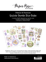 Paper Rose - Petals & Pansies 6x8" Quick Card Embossed Die Cuts 36430