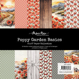 Paper Rose - Poppy Garden Basics 6"x 6" Paper Collection