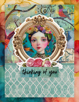 Paper Rose - Portraits in Bloom 6x8" Quick Cards Die Cuts 36616