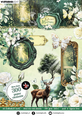 Studio Light - Quiet Morning - A5  Die-Cut Paper Pad (SL-QM-DCPP402)