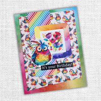 
              Paper Rose - Rainbow Village 6x8" Birds Embossed Die Cuts 35350
            