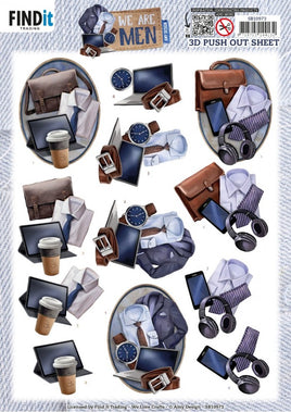 3D Push Out - Amy Design - We Are Men - Office