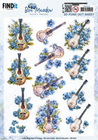 
              3D Pushout Sheet - Berries Beauties - Blue Meadow - Music
            