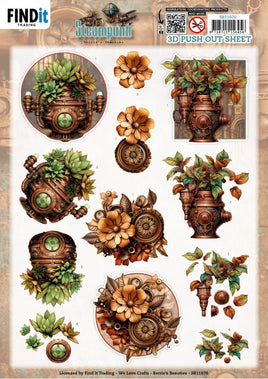 3D Pushout Sheet - Berries Beauties - Steampunk - Plants
