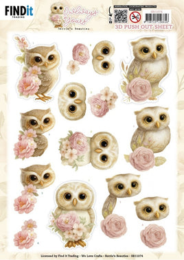 3D Pushout Sheet - Berries Beauties - Owlways Yours - Blossom