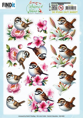 3D - Die Cut - Berries Beauties - Whispers of Nature - Brown