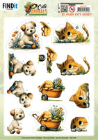 
              3D Push Out - Berries Beauties -  Cute Animals - Garden Friends
            