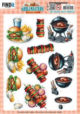 3D Push Out - Berries Beauties - Grillmasters - Flame Grilled Favorites