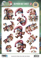 3D Pushout Sheet - Berries Beauties - Happy Gnomes - Coffee & Clicks