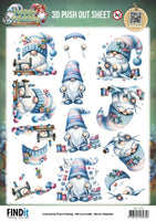 3D Pushout Sheet - Berries Beauties - Happy Gnomes - Sew Much Love