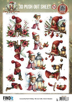 3D Pushout Sheet - Berries Beauties - Fairy Christmas - A Little Sad