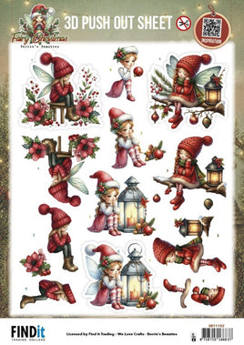 3D Pushout Sheet - Berries Beauties - Fairy Christmas - A Little Sad