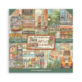 STAMPERIA - Art of Travelling - Scrapbooking Pad 305x305mm (12"x12")