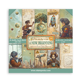 STAMPERIA - A New Beginning - Scrapbooking Pad 305x305mm 10 sheets