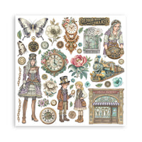 
              STAMPERIA - Scrapbooking Printed Pad for Art and Craft 10 sheets cm 30,5x30,5 (12"x12") - Gardens of Time
            