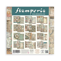 
              STAMPERIA - Scrapbooking Printed Pad for Art and Craft 10 sheets cm 30,5x30,5 (12"x12") - Gardens of Time
            