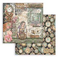 
              STAMPERIA - Scrapbooking Printed Pad for Art and Craft 10 sheets cm 30,5x30,5 (12"x12") - Gardens of Time
            