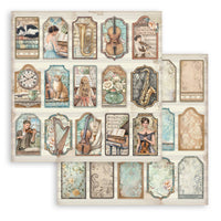 STAMPERIA - 12”x12” (30.5x30.5 cm) Paper Pad 10 double sided printed sheets - Symphony