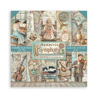 STAMPERIA - 12”x12” (30.5x30.5 cm) Paper Pad 10 double sided printed sheets - Symphony