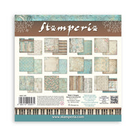 STAMPERIA - 12”x12” (30.5x30.5 cm) Paper Pad 10 double sided printed Backgrounds sheets - Symphony