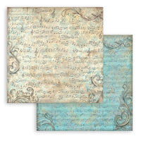 STAMPERIA - 12”x12” (30.5x30.5 cm) Paper Pad 10 double sided printed Backgrounds sheets - Symphony