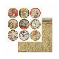 STAMPERIA - 8”x8” (20.3x20.3 cm) Paper Pad 10 double sided printed sheets - Oriental Garden