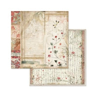 STAMPERIA - 8”x8” (20.3x20.3 cm) Paper Pad 10 double sided printed sheets - Oriental Garden