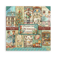STAMPERIA -8”x8” (20.3x20.3 cm) Paper Pad 10 double sided printed sheets - The Nutcracker