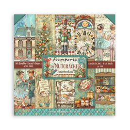 STAMPERIA -8”x8” (20.3x20.3 cm) Paper Pad 10 double sided printed sheets - The Nutcracker