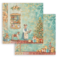 STAMPERIA -8”x8” (20.3x20.3 cm) Paper Pad 10 double sided printed sheets - The Nutcracker