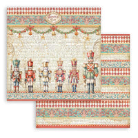 STAMPERIA -8”x8” (20.3x20.3 cm) Paper Pad 10 double sided printed sheets - The Nutcracker