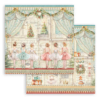 STAMPERIA -8”x8” (20.3x20.3 cm) Paper Pad 10 double sided printed sheets - The Nutcracker