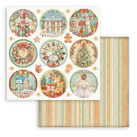 STAMPERIA -8”x8” (20.3x20.3 cm) Paper Pad 10 double sided printed sheets - The Nutcracker