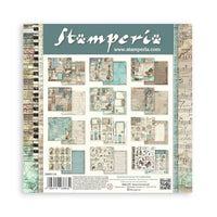 STAMPERIA -8”x8” (20.3x20.3 cm) Paper Pad 10 double sided printed sheets - Music