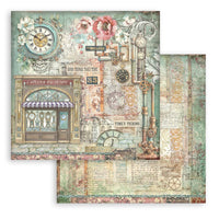 
              STAMPERIA - Scrapbooking Printed Pad for Art and Craft 10 sheets cm 20,3X20,3 (8"X8") - Gardens of Time
            