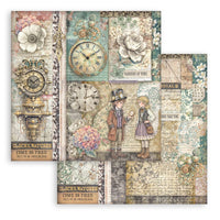 
              STAMPERIA - Scrapbooking Printed Pad for Art and Craft 10 sheets cm 20,3X20,3 (8"X8") - Gardens of Time
            