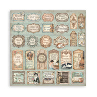 STAMPERIA - 8”x8” (20.3x20.3 cm) Paper Pad 10 double sided printed sheets - Symphony