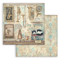 STAMPERIA - 8”x8” (20.3x20.3 cm) Paper Pad 10 double sided printed sheets - Symphony