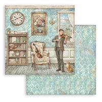STAMPERIA - 8”x8” (20.3x20.3 cm) Paper Pad 10 double sided printed sheets - Symphony