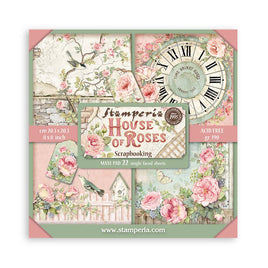 STAMPERIA - House of Roses - Scrapbooking Pad 22 Sheets 203x203mm