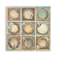 
              STAMPERIA - Scrapbooking Printed Pad for Art and Craft 22 sheets cm 20,3X20,3 (8"X8") Single Face Gardens of Tim
            