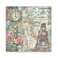 
              STAMPERIA - Scrapbooking Printed Pad for Art and Craft 22 sheets cm 20,3X20,3 (8"X8") Single Face Gardens of Tim
            